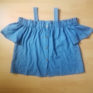 Off the Shoulder Jean Top